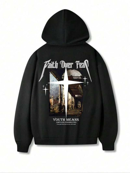 Emo Outfits Unisex Men'S Graphic Drawstring Hoodie, Fashion Pocket Hooded Sweatshirt for Daily Holiday Outdoor Wear, Men Sweatsuits Clothes for Fall & Winter