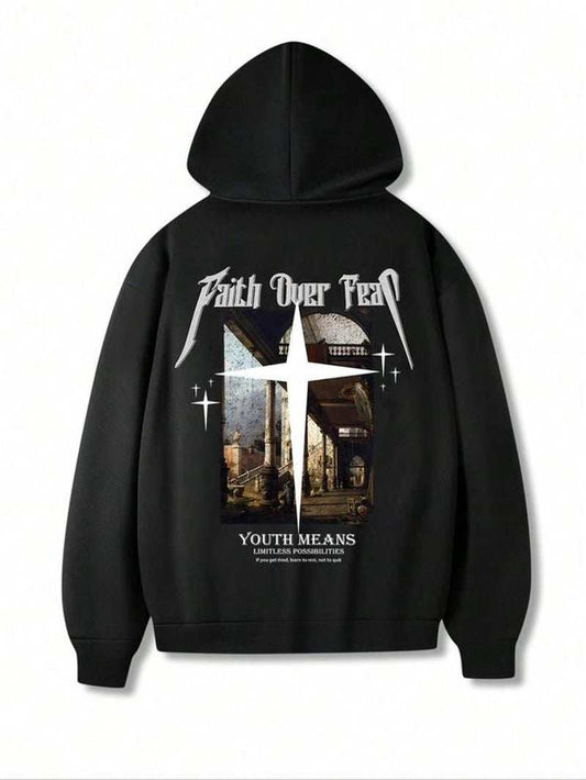 Emo Outfits Unisex Men'S Graphic Drawstring Hoodie, Fashion Pocket Hooded Sweatshirt for Daily Holiday Outdoor Wear, Men Sweatsuits Clothes for Fall & Winter